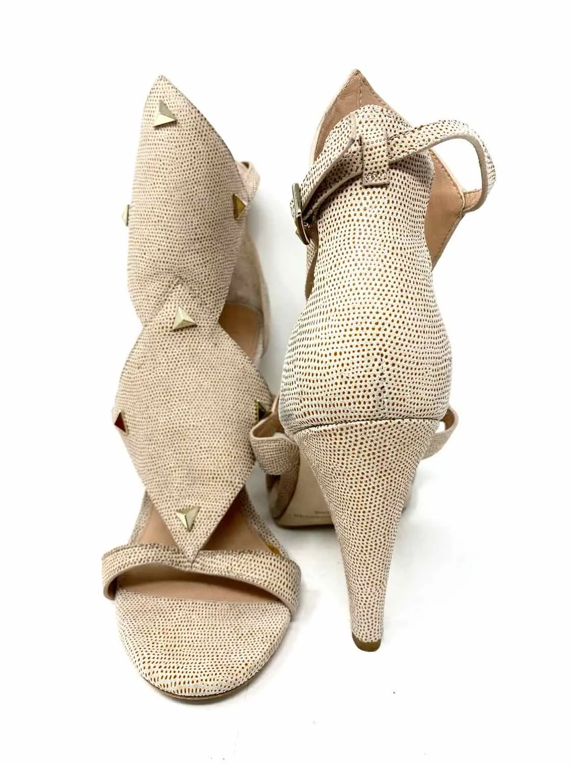 Sigerson Morrison Women's Beige Snake Size 8 Sandals