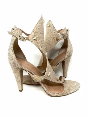Sigerson Morrison Women's Beige Snake Size 8 Sandals